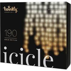 Kurt Adler Twinkly Gold Icicle Christmas String Light