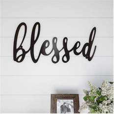 Lavish Home Cutout-Blessed Sign Wall Decor