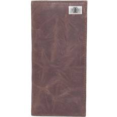 Multicoloured Travel Wallets Eagles Wings Illini Leather Secretary with Concho - Brown