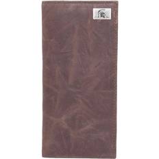 Multicoloured Travel Wallets Eagles Wings Michigan State Spartans Leather Secretary with Concho - Brown