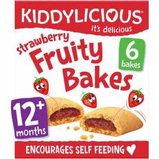 Kiddylicious Strawberry Fruity Bakes, 12 mths Multipack