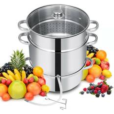 Gymax Stainless Steel Juice Steamer with Loop