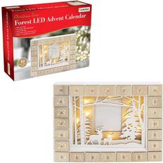 The Christmas Workshop Family Advent Calendar with LED Lights