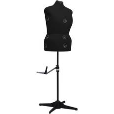 Dress Forms vidaXL Adjustable Dress Form Female Black L Size 44-50 Dressmaking Mannequin