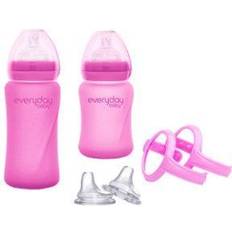 Everyday Baby Flasker vokse-sammen sæt i pink 125ml-250ml