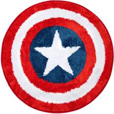 Jay Franco Avengers Marvel Shield Tufted Rug - Blue/Red/White