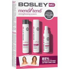 Bosleymd MendXtend Strengthening System with Saw Palmetto & Hyaluronic Acid Prevents Breakage Promotes Growth Thicker, Fuller