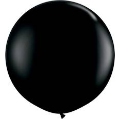 Unique 36" Giant Latex Black Balloons, Pack of 6