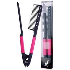 Herstyler Easy Comb. Professional Hair Salon Straightener Comb Colors May Vary