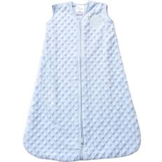 HALO Sleep Sleepsack Plush Dot Velboa Wearable Blanket, TOG 1.5, Blue, Medium