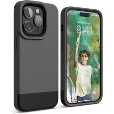 Elago Glide Armor Case Designed for iPhone 14 Pro Max Case Drop Protection Shockproof Protective TPU Mix and Match Style Enhanced Camera Guard [Dark Gray/Black]