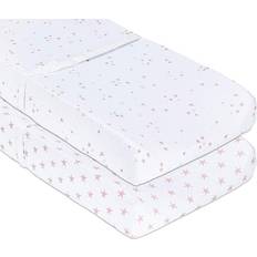 Ely's & Co. Set of 2 Changing Pad Covers Star s Pink