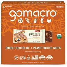 GoMacro Double Chocolate + Peanut Butter Chips Organic Vegan Protein Bars 4