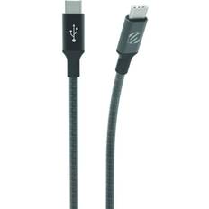 Scosche Braided Dual USB-C Charge and Sync Cable, CCB10-SP