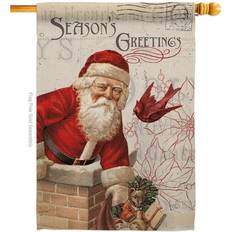 Breeze Decor BD-XM-H-114194-IP-BO-DS02-US Antique Santa Holiday Winter Seasonal Christmas Impressions