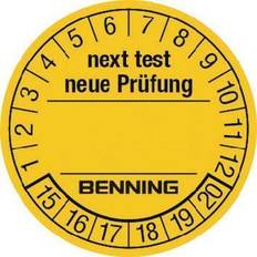 Benning Prüfplaketten D.30mm RL 300St.