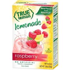 10 Packets True Lemon Raspberry Lemonade Stevia Sweetened On-The-Go