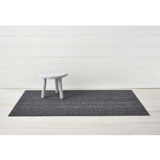 Chilewich Bold Stripe Shag Rug Black, White, Beige, Grey