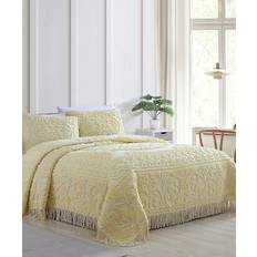 Beatrice Home Fashions Chenille King Pillow Case Yellow