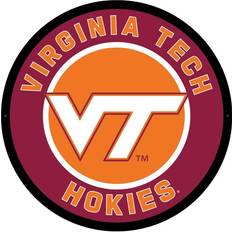 Evergreen Virginia Tech Round Sign, Team Wall Clock