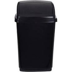 Whitefurze 50L Large Swing Top Bin Black