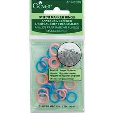 Stitch Markers Clover Stitch Marker Rings-Small/Large 30/Pkg