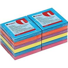 Universal Standard Self-Stick Ultra Assorted Colors, 3" x 3" 12 100-Sheet Pads/Pack Assorted