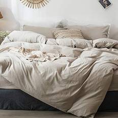 MooMee Bedding Duvet Cover Blue, Grey, Beige, White, Black, Orange (228.6x264.2cm)