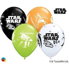 Qualatex 25 x 11" Latex Balloons Star Wars, Darth Vader & Yoda Assortment