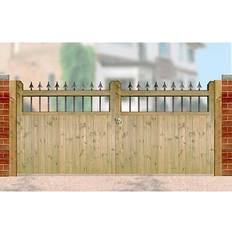 Hampton Wooden Low Double (Driveway) Gate 2700 mm