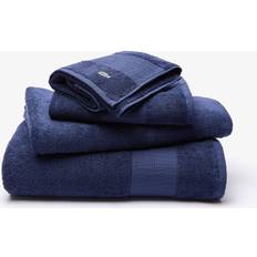 Lacoste Croco Marine Guest Towel Blue