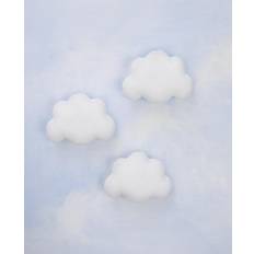 Little Love by NoJo Typography Wall Decor White - White Soft Cloud Shaped Three-Piece Nursery