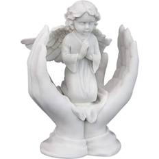 Design Toscano Prayers of an Angel Bonded Marble Statue Figurine