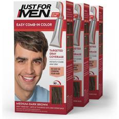 Just For Men Permanent Hair Dyes Just For Men Easy CombIn Color Gray Hair Coloring with Comb Applicator MediumDark Brown A40