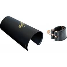 Vandoren Cases Vandoren Leather Ligature and Plastic Cap for Tenor Saxophone; Includes 3 Interchangeable Pressure Plates