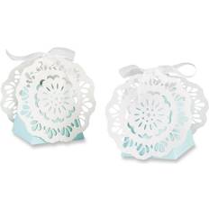 Kate Aspen Set Of 12 Lace Favor Box Blue