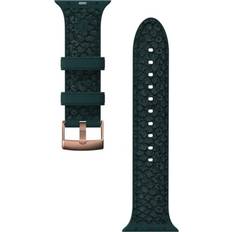Apple Watch Series 7 Smartwatch Strap Njord byELEMENTS Salmon Leather Watch Band for Apple Watch 44/45mm