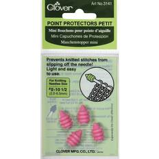 Knitting Needle Stoppers Clover Point Protectors Petit-Sizes 0 To 10.5 4/Pkg