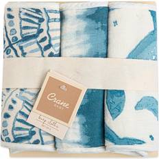 Crane Baby 3-Pack Caspian Nautical Burp Cloths In Blue/white white 3 Pack