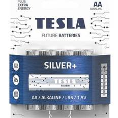 Tesla SILVER alkaliskt batteri AA (LR06, blyertsbatteri, blister) 4 st