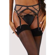 Playful Promises Ramona Black Mesh Suspender UK 24