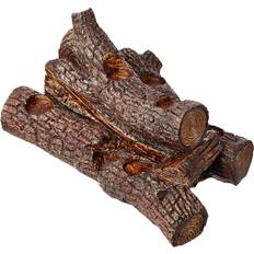 Plow & Hearth Candleholders oak Oak-Look Log-Pile Candleholder