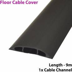 Loops 9m x 60mm Low Profile Rubber Floor Cable Cover Protector Conduit Tunnel Sleeve