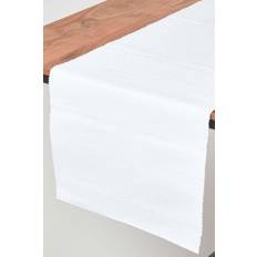 Homescapes Cotton Plain Tablecloth White