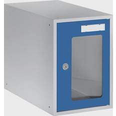 EUROKRAFTbasic Cube lockers with vision panel, HxWxD (Building Area )