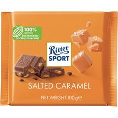 Ritter Sport Salted Caramel Milk Chocolate Bar 100g