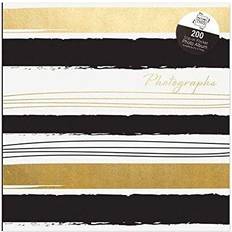 Gold Black Stripe Photo Album