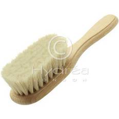 Hydrea London Wooden Baby Brush with Soft Goats Hair Bristles