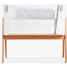 Gaia Hera Co-Sleep Crib with Mattress-Scandi White/Natural