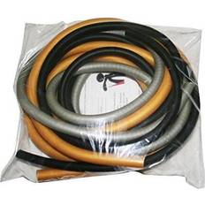 Cando 10-5689 Latex-Free Exercise Tubing Pep Pack, Difficult, Black/Silver/Gold